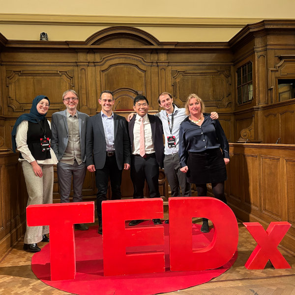 Carla with the other 5 speakers The six speakers with the letters